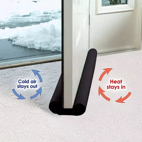 2-Sided Door Draft Stopper (Pack of 4)| Under Door Seal for Cold Air, Dust & Noise Blocker (38 Inch, Dark Brown)