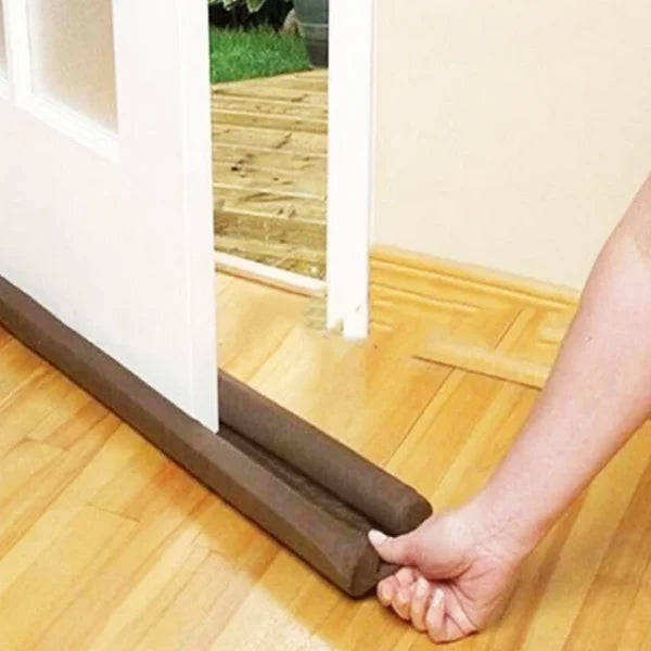 2-Sided Door Draft Stopper (Pack of 4)| Under Door Seal for Cold Air, Dust & Noise Blocker (38 Inch, Dark Brown)
