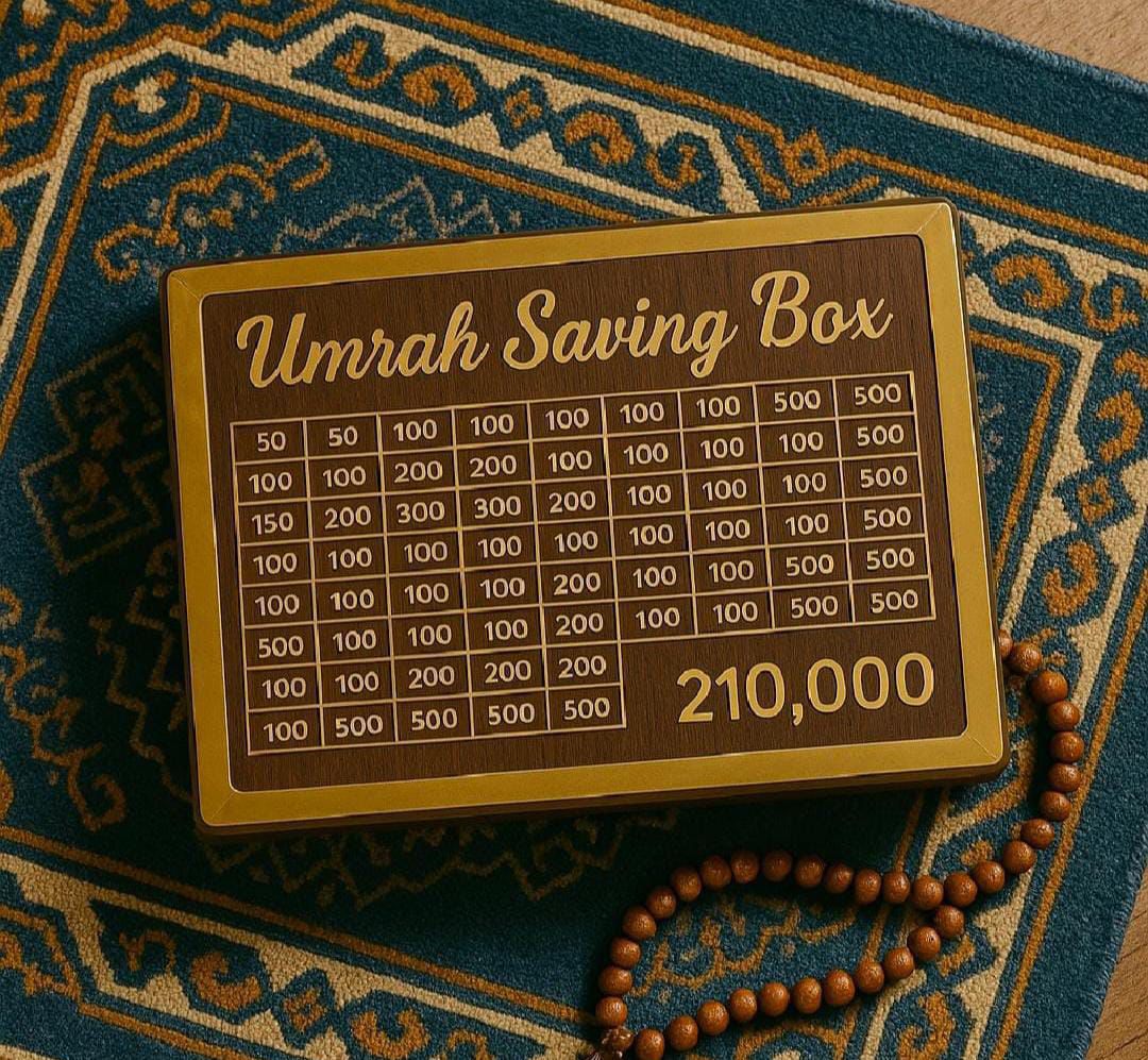 Premium Islamic Money Box for Umrah Fund